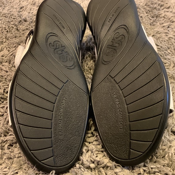 SAS TRIPAD COMFORT ORTHOPEDIC WHITE & SILVER SANDAL SIZE 8 - Picture 4 of 7